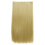 Extensie de par cu 5 Clips On delux dubla dreapta de 60 cm, Blond Mediu 895686#